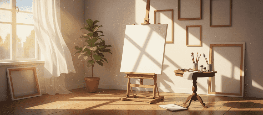 Uma tela em branco