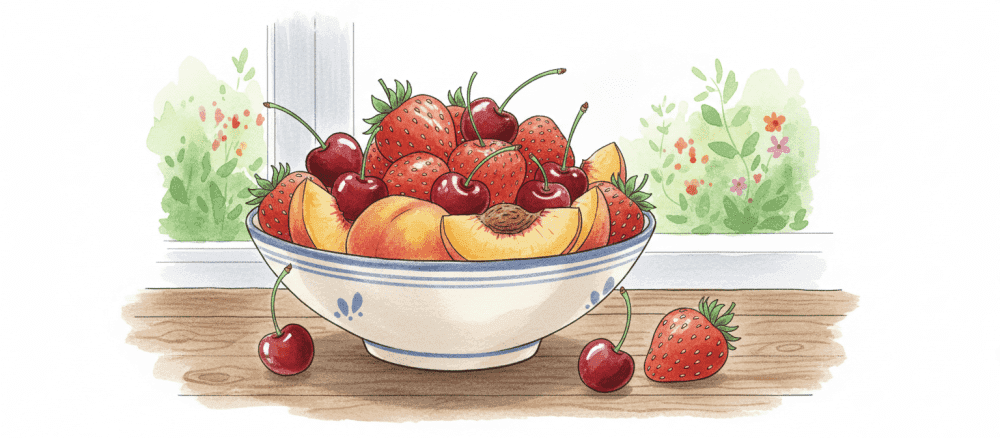 Les fruits de saison en été