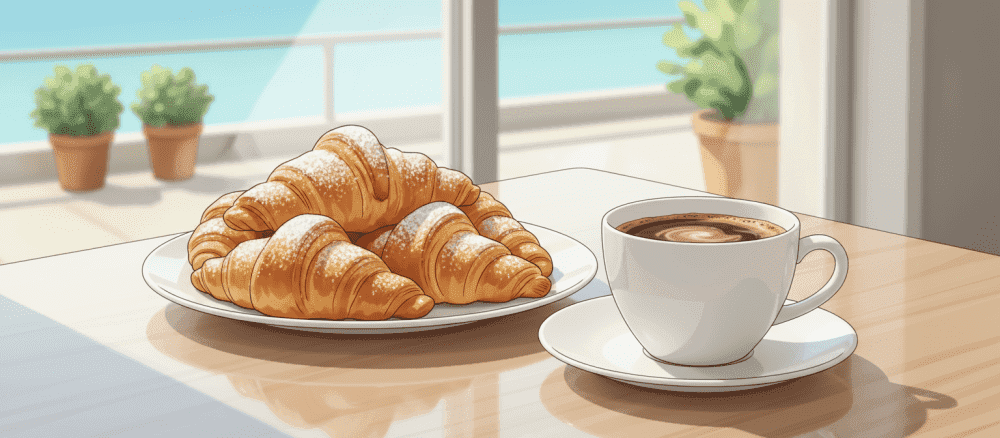 Le petit déjeuner est prêt