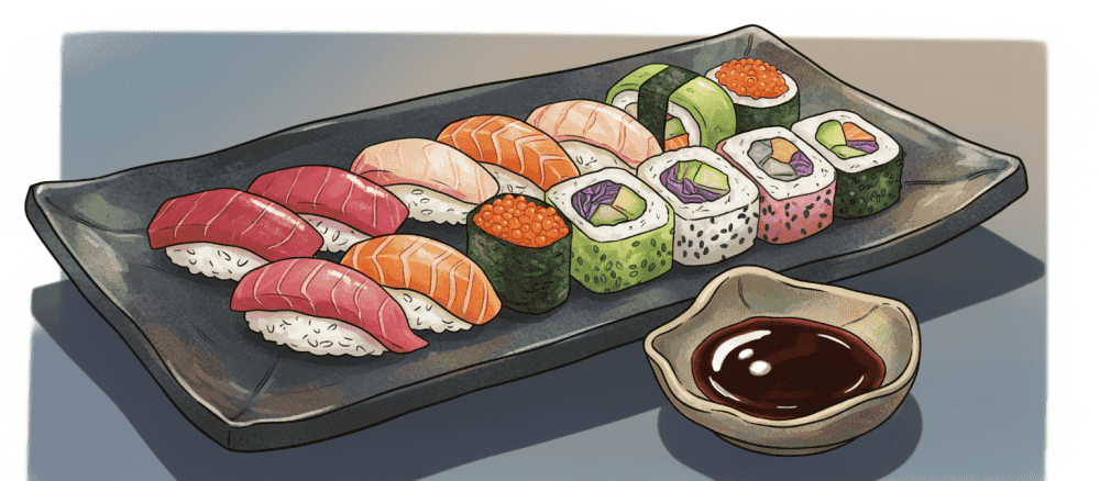 Een gezellige avond met sushi