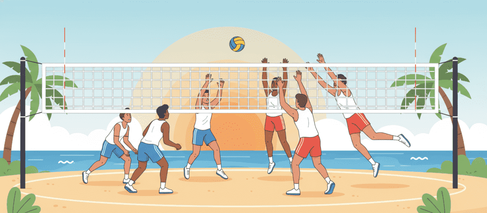 Voleibol de praia: diversão garantida
