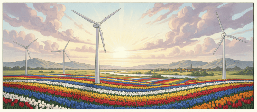 Molens en tulpen: Iconen van Nederland