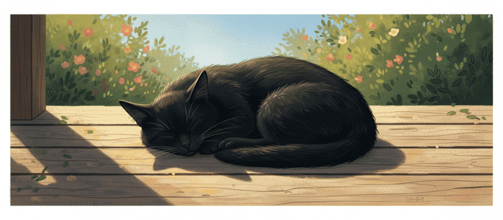 Den lata katten i solen