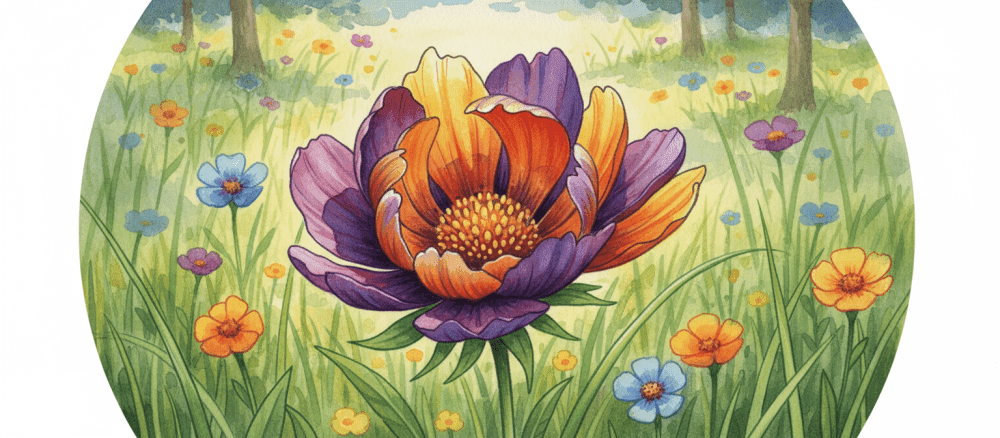 Se, en vakker blomst