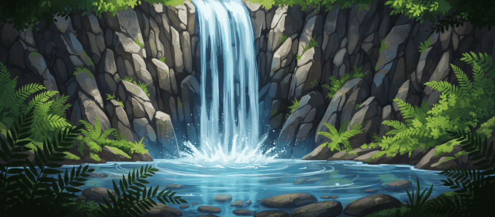 La belleza de una cascada escondida