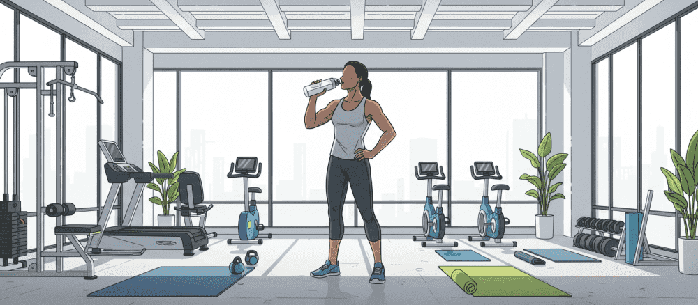 Min første dag i fitness