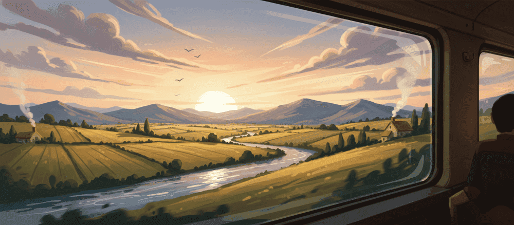 Viajando en tren