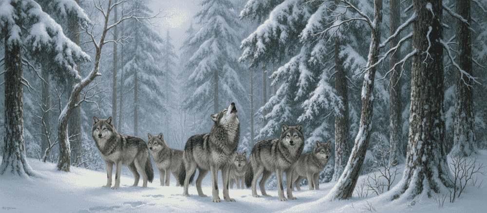 O comportamento dos lobos na natureza