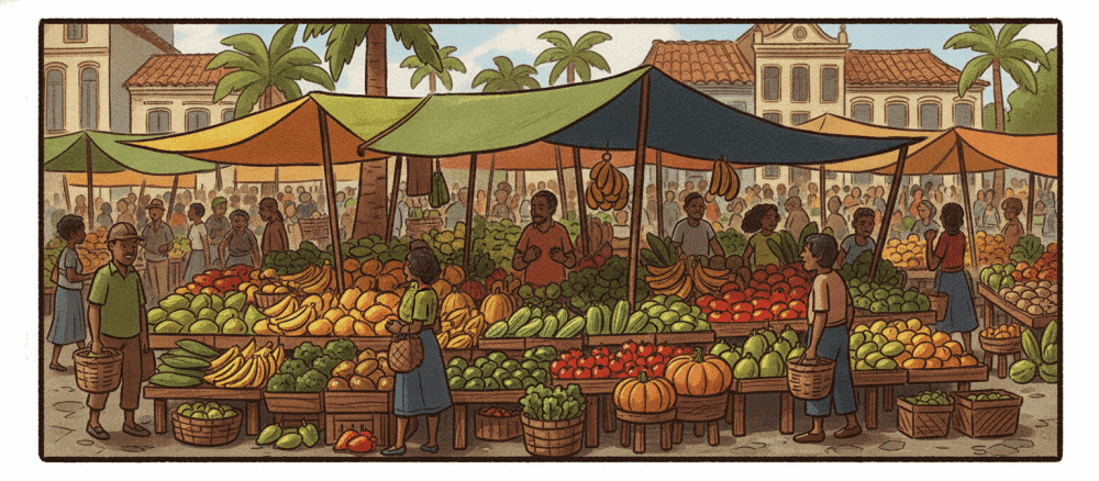 Um dia no mercado municipal
