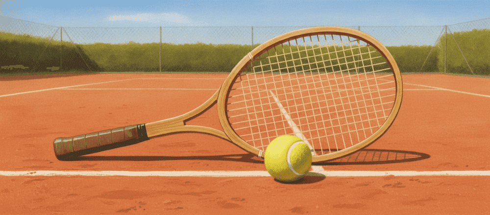 Tennis spielen mit Freunden