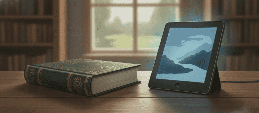 Книга против электронного устройства