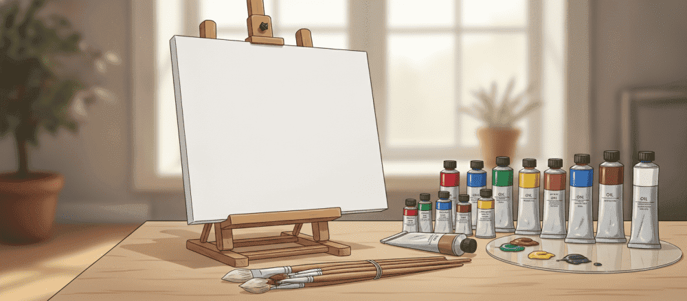 Los materiales basicos para empezar a pintar