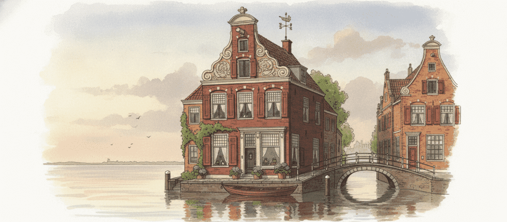 De bouw van de eerste grachtenpanden