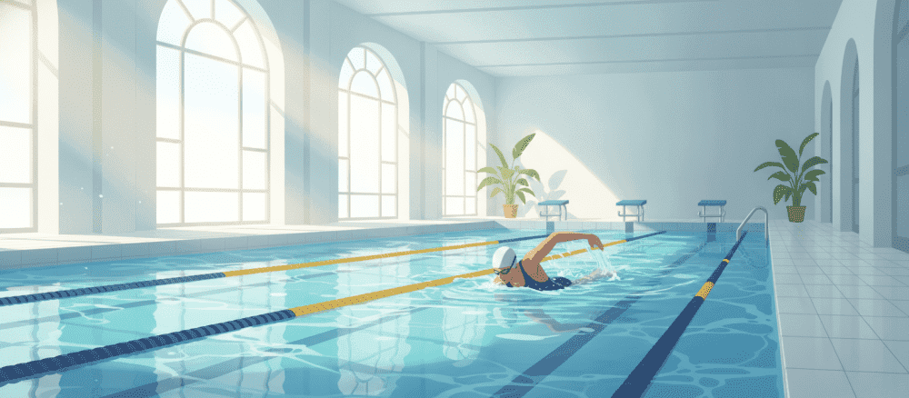 Schwimmen ist ein gutes Training
