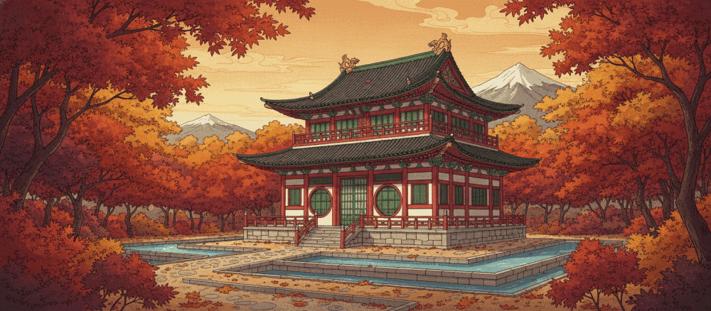 경복궁의 사계절