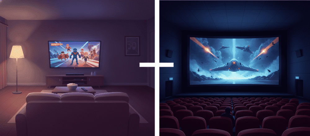 Perbedaan Menonton Film di Rumah dan Bioskop