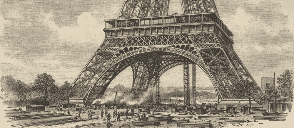 La construction de la tour Eiffel