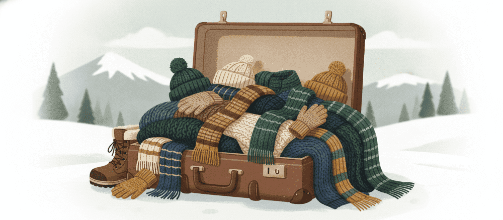 Arrumando as malas para o inverno no sul