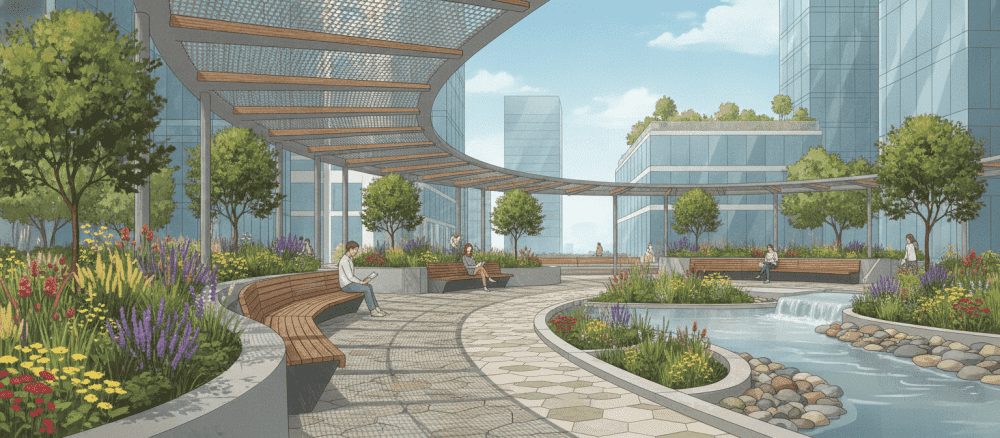 Les jardins de la ville