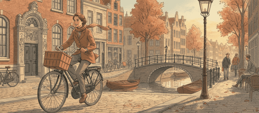 Fietsen door de stad als een Nederlander