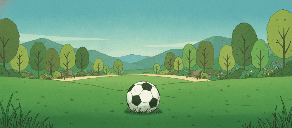 En dag med fodbold i parken