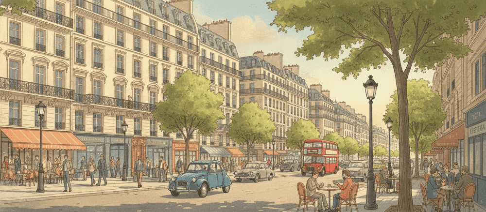 Les vieux bâtiments de Paris
