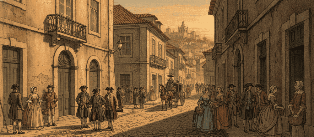 A vida diária em Lisboa no século dezoito