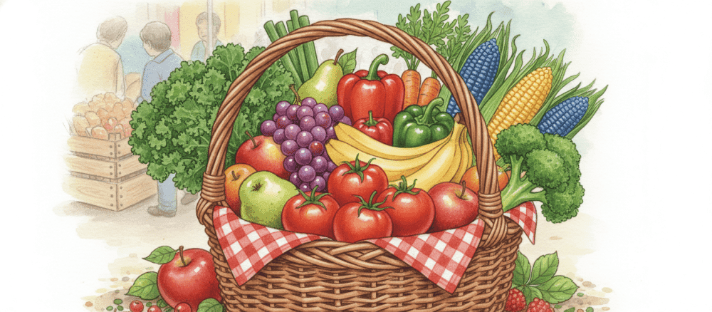 Comer mais fruta e legumes