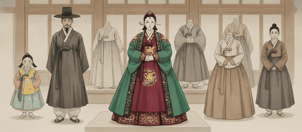 한국의 아름다운 한복 변천사