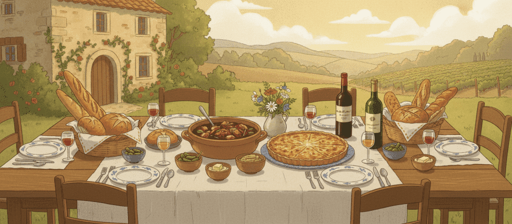 Un dîner typique en famille