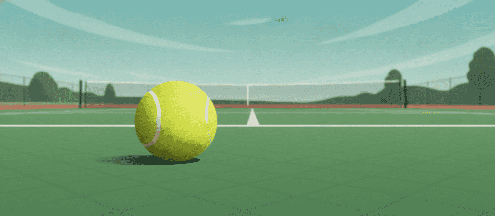 Ein Tag beim Tennisturnier