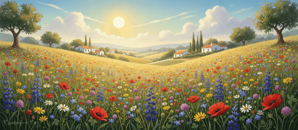 A beleza das flores silvestres de Portugal