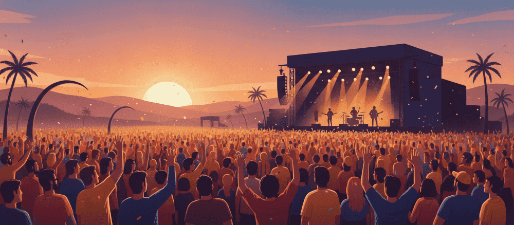 A evolução dos festivais de música