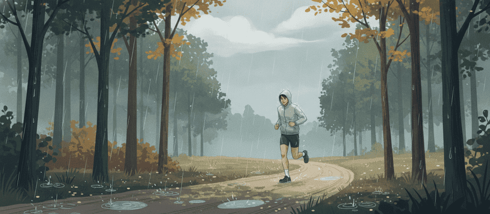 Hardlopen in de regen