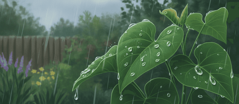 La pioggia fa bene alla natura