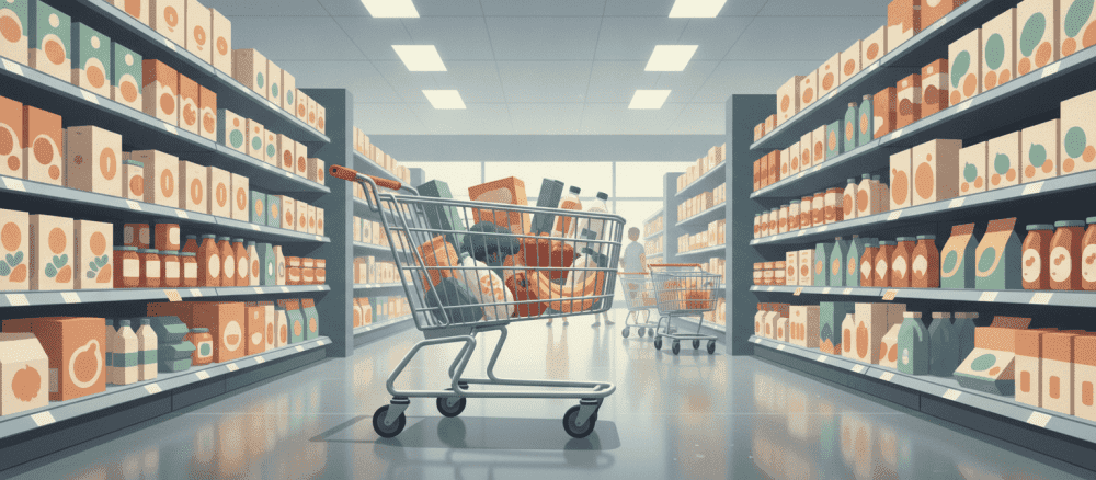Einkaufen im Supermarkt