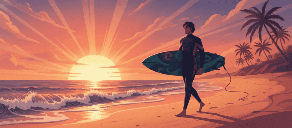 O surf é um desporto muito popular na costa
