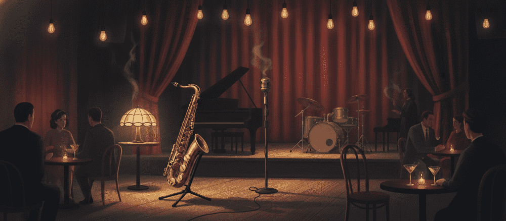 Jazz-klubin tunnelmaa Helsingissä