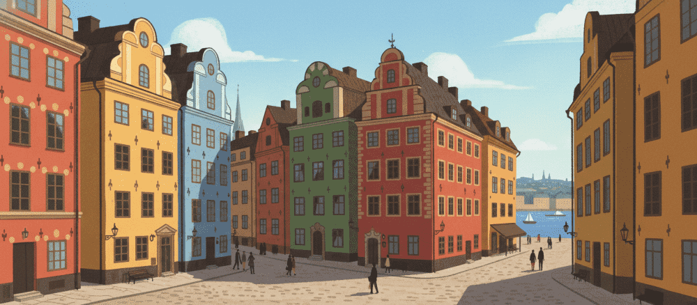 Gamla hus i Stockholm
