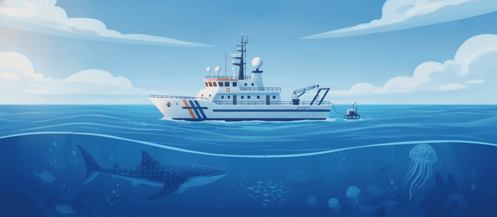Forskere studerer havet