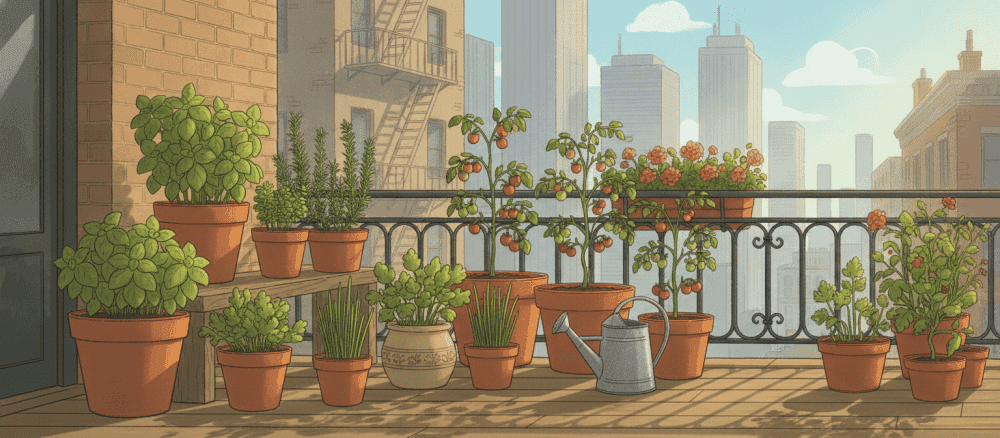 Come coltivare un piccolo orto sul balcone