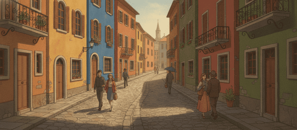 Caminhar pelo centro histórico