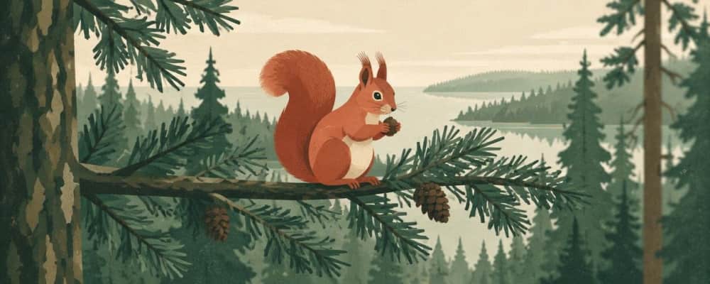 Suomen eläimet metsässä