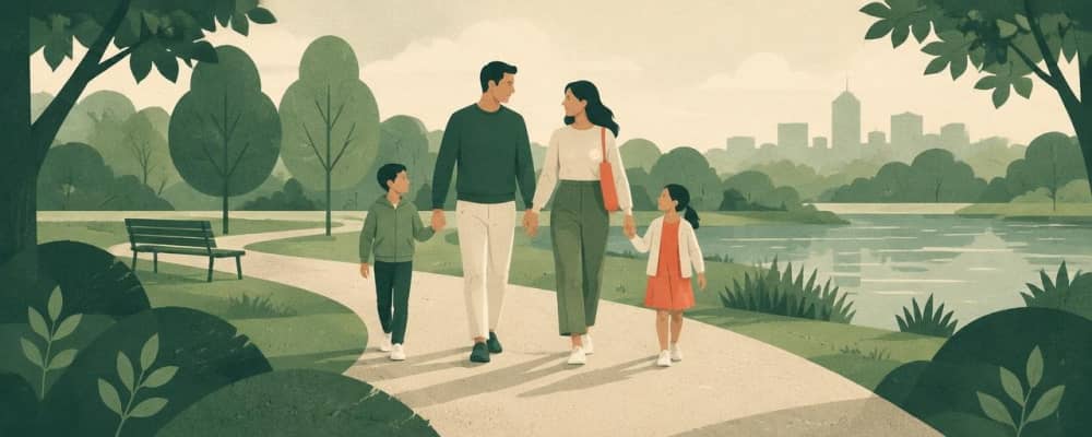 Ein Tag mit der Familie