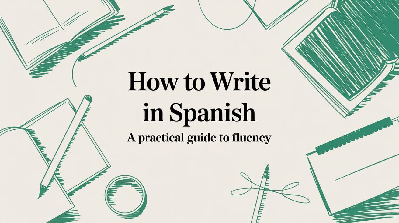 Write A Language How to Write in Spanish: A Practical Guide to Fluency | How to learn a ...