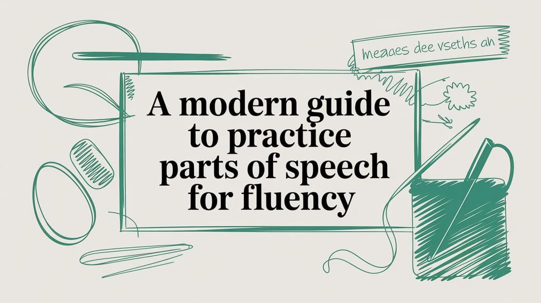 A Modern Guide to Practice Parts of Speech for Fluency | How to learn a ...